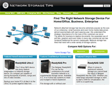 Tablet Screenshot of networkstoragetips.com